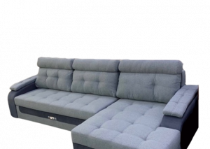 Диван угловой раскладной НПБ Алекс 22 серый 345х165 см