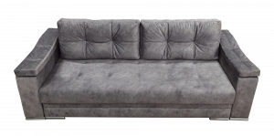 Диван прямой раскладной Конте серый 245 см