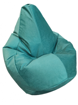 Бескаркасное кресло - мешок груша зеленое