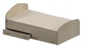 Кровать односпальная с ящиками дуб сонома 80х190