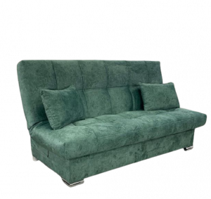 Диван прямой раскладной ППУ Финка зеленый 200см
