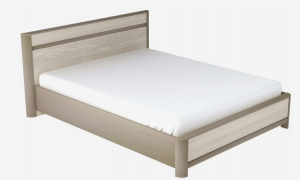 Кровать двуспальная 160х200  с подъемным механизмом Лацио серый камень