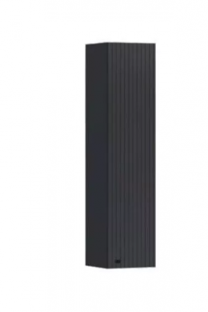 Шкаф навесной закрытый Оливия графит с рельефным фасадом 30х32х128 см