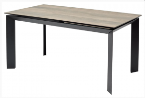 Стол обеденный раздвижной Кремона 140 KЛ-61 под дерево керамика/металл 85х140(+60)