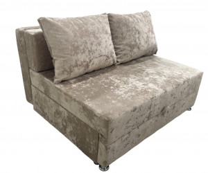 Диван прямой раскладной Баян без подлокотникоы бежевый 120 см