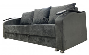 Диван прямой раскладной ППУ Еврокнижка с подлокотниками 220 см