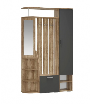 Прихожая Агата  дуб каньон/графит 120х36х202