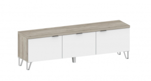 Тумба ТВ Анима ТБ3006 дуб серый/белый 166х39х54 см