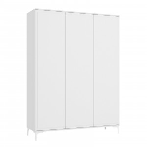 Шкаф 3-хстворчатый распашной Альба белый 148х230