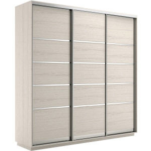 Шкаф купе 3-х створчатый Оптим  Ясень Шимо светлый 120х45х220