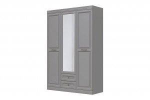 Шкаф распашной   трехдверный ШР-3 - Серый Олимп 150см