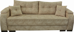 Диван прямой раскладной Юта коричневый 230 см