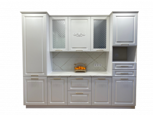 Кухонный гарнитур прямой Олимп белый 150 см