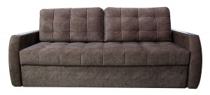 Диван прямой четырехмесный коричневый Брукс 230 см.