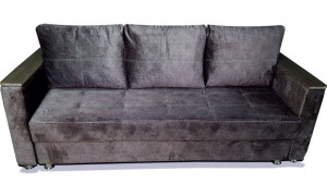 Диван прямой раскаладной Гость коричневый 220см