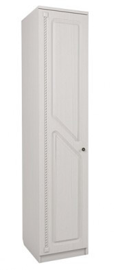 Пенал распашной однодверный с полками Азалия 24 Бодега Белый 45х54х216