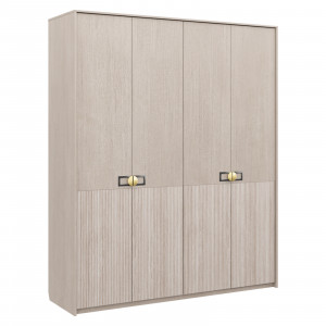 Шкаф распашной 4-х створчатый Муза ТИРА / КАДЕНА ВУД 187х55х220