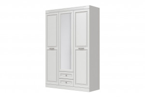 Шкаф распашной  трехдверный Олимп ШР-3 - Белый 150х51х220
