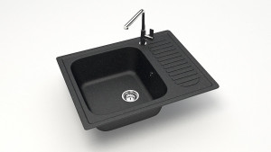 Мойка матовая Модель 15 Черная 64х49х20