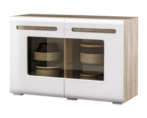 Комод Наоми  КМ-10 дуб каньон/белый 121х46х79