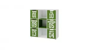 Комод 6 ящика + ниша детская СПОРТ зеленый 121х119х42