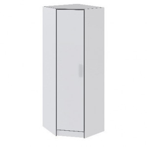 Шкаф угловой распашной Тэбби белый 80х80х200