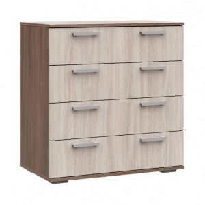 Комод №6 Бежевый/Коричневый 4 ящика 80х46х83