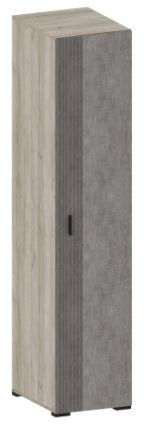 Пенал распашной однодверный Модульная гостиная Шер ШК 3311 дуб серый/сантьяго 46х59х215 см