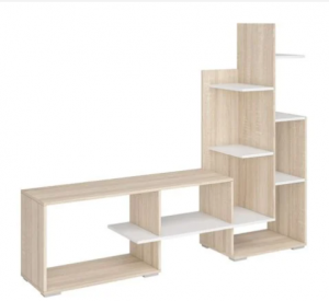 Гостиная Дели сонома белый 175х50х155