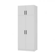 Шкаф  распашной 2-х створчатый белый 80х56х210