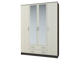 Шкаф четырехдверный Квадро Эко Эра дуб венге