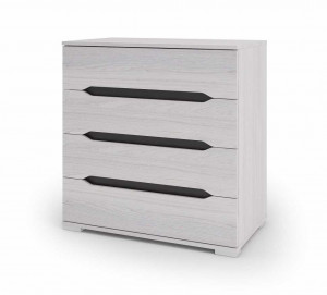 Комод 4 ящика Валенсия белый 80х45х83