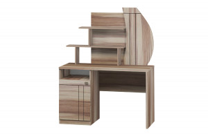 Стол письменный с полками ЛАРГО Дуб рокпайл 120х55х147