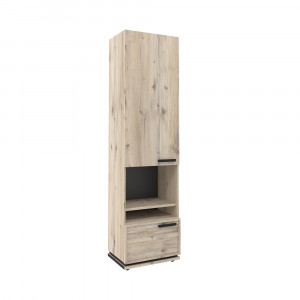 Шкаф МЦН Nature Гаскон пайн Черный 56х41х211