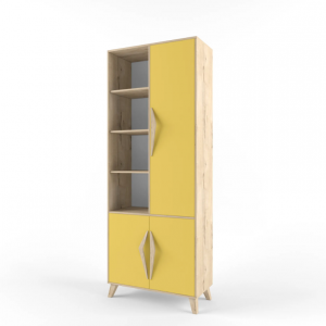 Стеллаж с дверцами 2+2 сан леон 800х400х2120