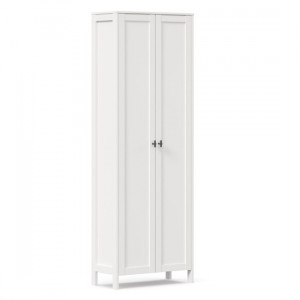 Шкаф распашной двухстворчатый Бланко белый 70х33х201