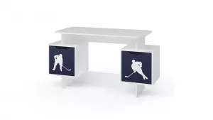 Стол письменный 2х тумбовый СПОРТ Синий 75х141х60