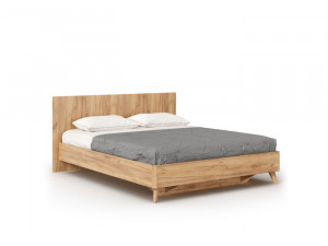 Кровать двуспальная Марта-2  с подъёмным механизмом дуб золотой 160х200