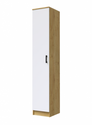 Шкаф пенал Соло дуб Эко Эра вотан/белый