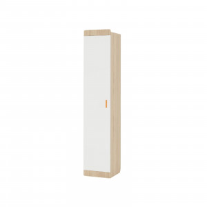 Шкаф распашной Пенал Кот белый 40х41х204