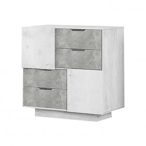 Комод  4 ящика Либерти серый\графит 100х45х96