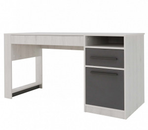 Стол письменный Нильс прямой 140х60х75 эльза\темно-серый лофт