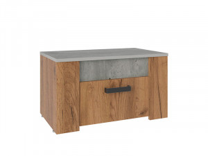 Тумба прикроватная Франк ТБ-24 крафт/бетон 63х38х38