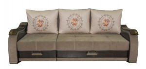 Диван Трансформер прямой раскладной коричневый 245см