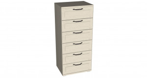 Комод шесть ящиков К56 Рандеву дуб приморский 56см