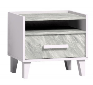 Тумба прикроватная Серая Айрис 41 49см