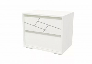 Тумба прикроватная Аделина белая