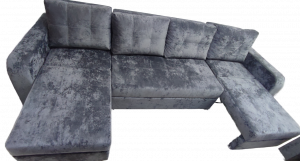 Диван универсальный раскладной НПБ Норд П-образный серый 320х110см