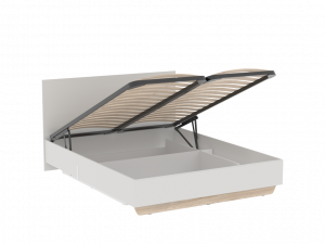 Кровать двухспальная с подъемным механизмом Аврора дуб мария кашемир 160х200