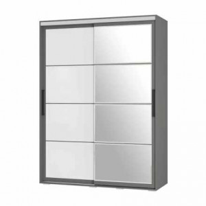 Шкаф-купе 2-хстворчатый Крафт-6 ШКК-06 графит 160х59х218